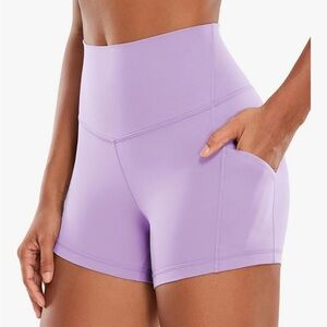 CRZ YOGA Women's S Butterluxe Shorts (Purple)